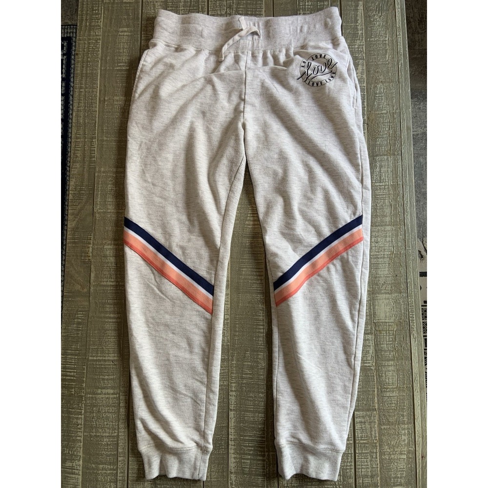 Inspired Hearts Grey Joggers Sweatpants‎ Women Large Gray Love
